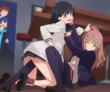 그리드맨) 살벌하게 싸우는 히로인