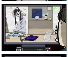 저주받은 비디오 보는 만화