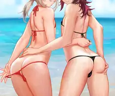 원신) 마이크로 비키니(후방)