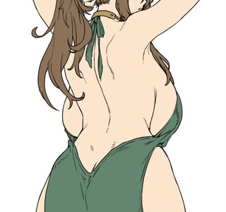 드레스 입는 엘프할머니