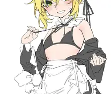 @) 후방) 메이드 모모카 탈의