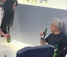엔비디아 부스에서 노숙자가 술마시고 있네 ㅡㅡ
