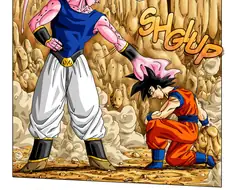 드래곤볼)오공과 부르마가 이어져서 계속 여행하는 만화