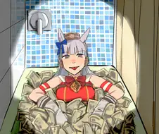 [말딸] 돈으로 목욕하는 고루시