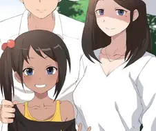 행복하고 화목한 가족사진