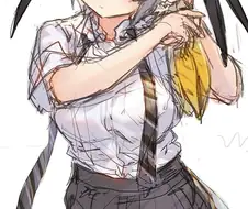 (케모노) 교복입은 황새짱