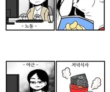 직장인 vs 백수 만화