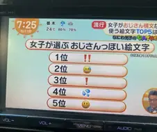 일본 여자들이 뽑은 영포티 같은 이모티콘 순위