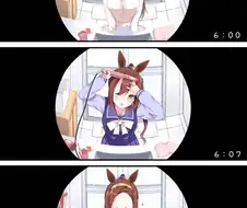 말딸) 아침에 헤어스타일 정돈하는 말딸.manga