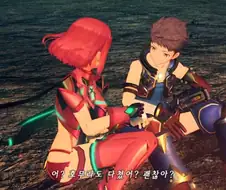 제노블2)호무라의 심상치 않은 눈빛