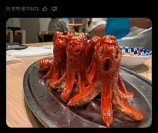 되게 무섭게 생긴 문어모양 비엔나 소세지.twit