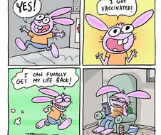 백신 맞고 예전 삶으로 돌아가는 Comic