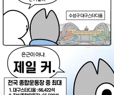 국내 종합운동장 중 최대 규모가 있는 곳은?.manga