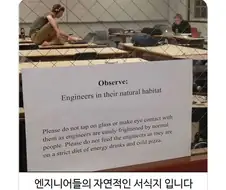 공돌이에게 먹이를 주지 마세요