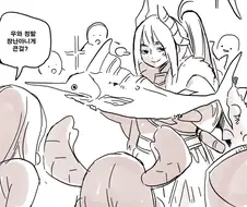 몬헌) 설산에서 낚시하는 만화.manhwa