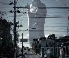 일본 센다이시에서 볼수 있는 거대한 랜드 마크