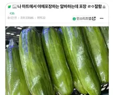 사장님께 칭찬받은 야채코너 포장 알바