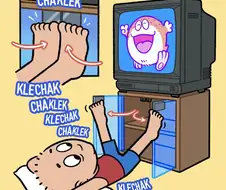 어렸을적 수납장 유리문 특징.manga