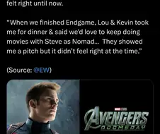 MCU) 크리스 에반스가 밝힌 복귀