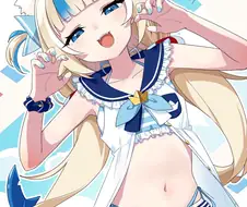 미소녀 배꼽