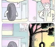 타이어는 우울해서 슬프데.manga