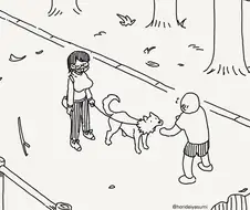 아, 저희 개는 안 물어요.........manwha