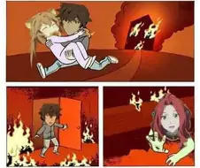 방패용사 : 히로인들이 불타는 집에 갇혀있는 만화.manwha