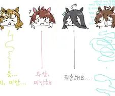 말딸_번역) 극장판 맴버들이 미안하다고 말하는 과정