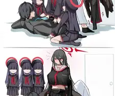 블루아카) 모브들 권력으로 눌러버리는 하스미 만화