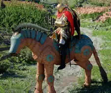 붉은사막] 나무 말 신기하게 생겼네..