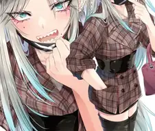 여장) 눈화장+상어이빨+눈물점 대꼴의 조합