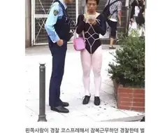 경찰 코스프레 한 민간인이 잠복 근무하던 경찰한테 걸림