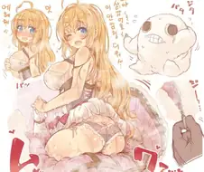 [프리코네] 인형옷이 더워서 땀범벅이된 페코린느.manhwa