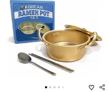 아마존에서 파는 한국 라면 냄비 + 수저 세트