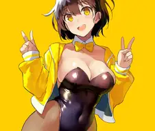 단발머리 바니걸