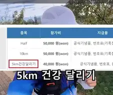 마라톤 대회에서 5km는 건강달리기 라고 부르는 이유