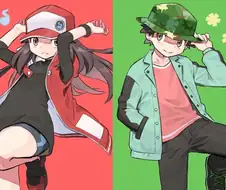 포켓몬) 몸이 바뀐 레드와 리프.Manhwa