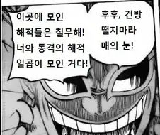 원피스)건방떨지마라 미호크