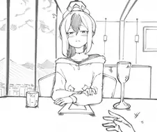 블루아카) 카요코와 레스토랑 데이트하는 manhwa