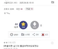 시랑니 뽑은지 8개월차 떡볶이 먹어도 되나요