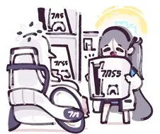 블루아카) 할머니가 몰래 사줬는데 엄마에게 걸리는 만화