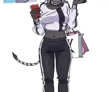 퍼리) 얼룩말의 무늬가 어디까지 이어지는지 궁금한 만화