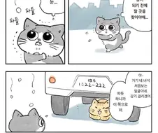(스압) 아저씨가 고양이로 환생한 만화