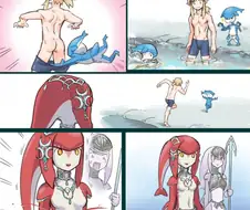 야숨) 링크의 알몸을 본 공주님.manga