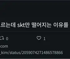 주식) SK 주식 다 오르는데 SK텔레콤은 왜 떨어지냐