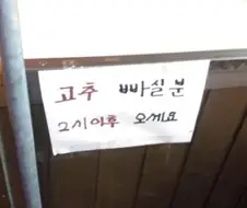 고추빠실분 구함