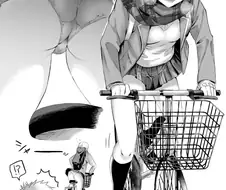 @) 지각하지 않기위해 자전거 열심히 타는 쥬리.manga