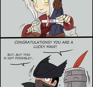 블러드본) 헌터의 계몽이 터져버리는 만화