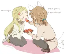 초코렛 먹는 젤다.Manga
