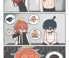 체인소) 아키한테 상처를 입힌 사람을 물어보는 천사의 악마.manga